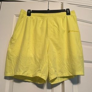 Lululemon Neon Yellow Shorts (Large)